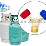 Refillable cylinder for refrigerant gas European standard