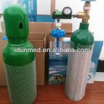 1L-10L Medical Aluminum Oxygen Gas Cylinder With Valve for Ambulance/Hospital/Clinic Supply