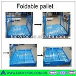 Warehouse foldable stainless steel pallet container