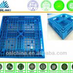 Ultra-light plastic grids pallet cruciform perimeter bottom