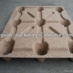 compressed wood pallet for transportation and warehouse
