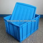Stackable plastic fruit crates