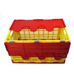 plastic storage folding crate with lid