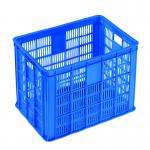 Ventilated mesh stackable plastic crate container basket DD-600