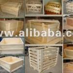 Pine wood packaging crates