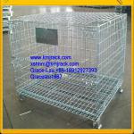 stackable nestable container with mesh cover