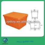 50L Wholesale Plastic Tote/ Stacking Moving Plastic Crate/ Storage Crate