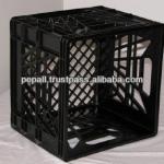Black Color Dairy Plastic Mesh Crates for Sale