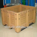 Plastic Solid Pallet Container/ plstic fruit bin