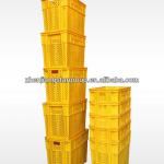 100% virgin PP or PE Stackable &amp; Nestable Plastic fruit Crate (Ventilated type) for fresh fruit ,vegetable