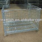 Foldable collapsible metal crate