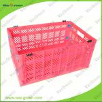 Moving Mesh Plastic Foldable Crate for Storage