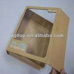 Food grade paper board box with window