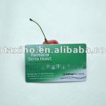 Laminated glossy plastic card