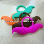 100% Eco-friendly silicone mustache for beer Bottle for promotion WQ