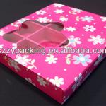 12 PCS packing chocolate box with transparent window ZY-YL-0021