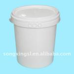 20 L Plastic whitepasint raw material sealing bucket 2088