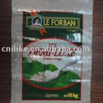 2011 opp laminated pp woven rice bag 10kg LKPW00