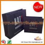 2014 top quality black paper bag package paper bag CWS985