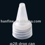 28/410 cosmetic plastic drop cap,plastic scew cap 28 drop cap