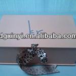 3mm Thickness Offset Printing Paper Shoe Box With Ribbon Tie XYSP-22