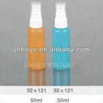 50ml PE plastic Cylindrical bottle,perfume bottle,bottle with mist sprayer