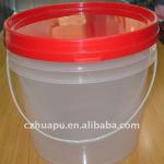 5L plastic pail with heat transfer print 5liter