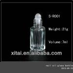 7ml octagon roll on glass bottle S-R001