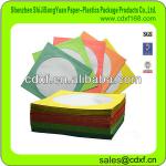 adhesive paper CD Sleeves with clear window paper CD sleeves