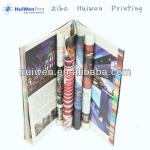 Art paper business Brochure perfect binding with silver stamping business brochure