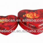 Beautiful Heart Tin Box for Valentines day or Easter gift package HTA02