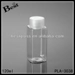 Beautiful plastic pet bottle with clear color plastic screw cap PLA-3038