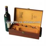 best customized wooden wine box with accessories wholesale JD416
