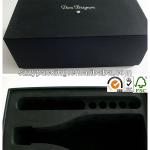 big black wine gift box with thick EVA holder ZY-YL-0053