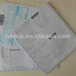 Business form and bank bills accordingly