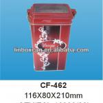 CF-462 116*80*210mm rectangle shape tin box with tight lid CF-462