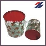 Clear PVC can with tinplate lid can 1301