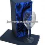 Custom High Quality cardboard single wine glass gift boxes with lid factory WINE001