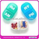 Custom Logo AM /PM Daily Pill Boxe Pill Case Pill Organizer