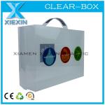 custom plastic clear shoe box xiexin-1201