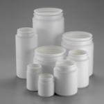 Cylindrical Pill Jars with Hinged Lid