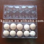 Disposable blister PET/PVC/PS/PP transparent egg plastic tray kai-jian