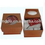 eco-friendly carboard necktie packaging box with PVC window JDTIE-p001