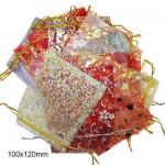 Factory sell colorful Organza drawstring gift bags for wedding favors JP-OZ0002-Mix