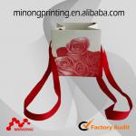 fashion paper bag in beautiful rose flower printing pattern MG-1354