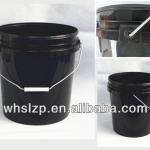 fashionable patterns plastic bucket 10L black WHP10-1