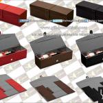 Folding leather wine box for single bottle, PU wine carrier, wine case, wine holder FN1615
