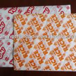 greaseproof hamburger paper, sandwich packaging paper, food grade wrapper zc082
