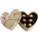 hot sale paper packaging heart shaped chocolate box xiexin-1201