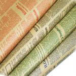 kraft paper with double sides printing for gift wrapping k-p